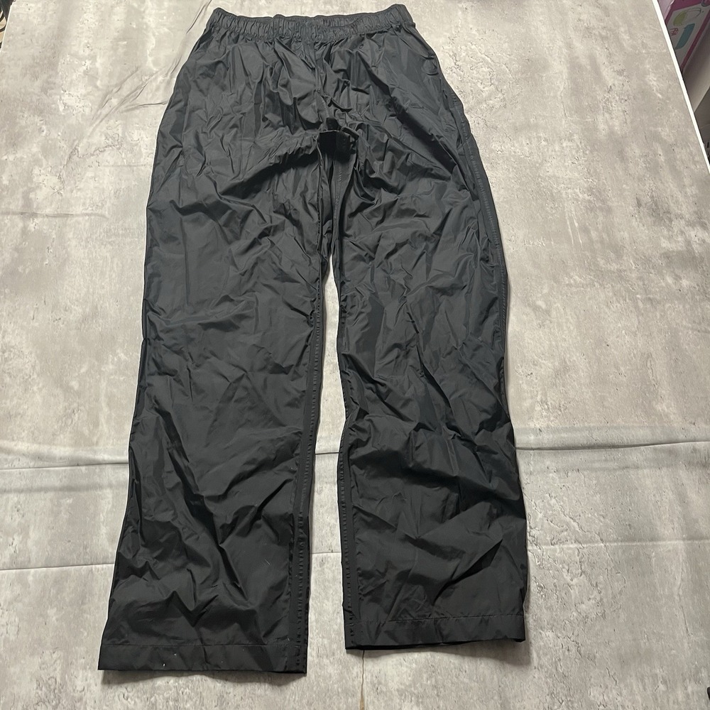 Columbia Pants Womens XL Black Omni Tech Windbreaker Straight Leg Lightweight